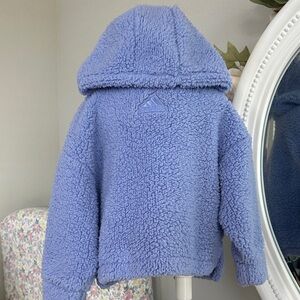 adidas Kids Blue Fleece Hoodie